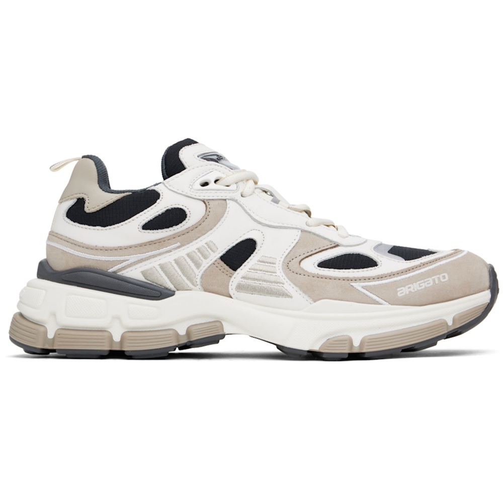 AXEL ARIGATO White & Beige Sphere Runner Sneakers